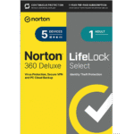 Norton 360 Deluxe with LifeLock Select - 1-Year / 3-Device