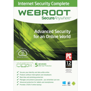 Webroot Internet Security Complete - 1-Year / 10-Device